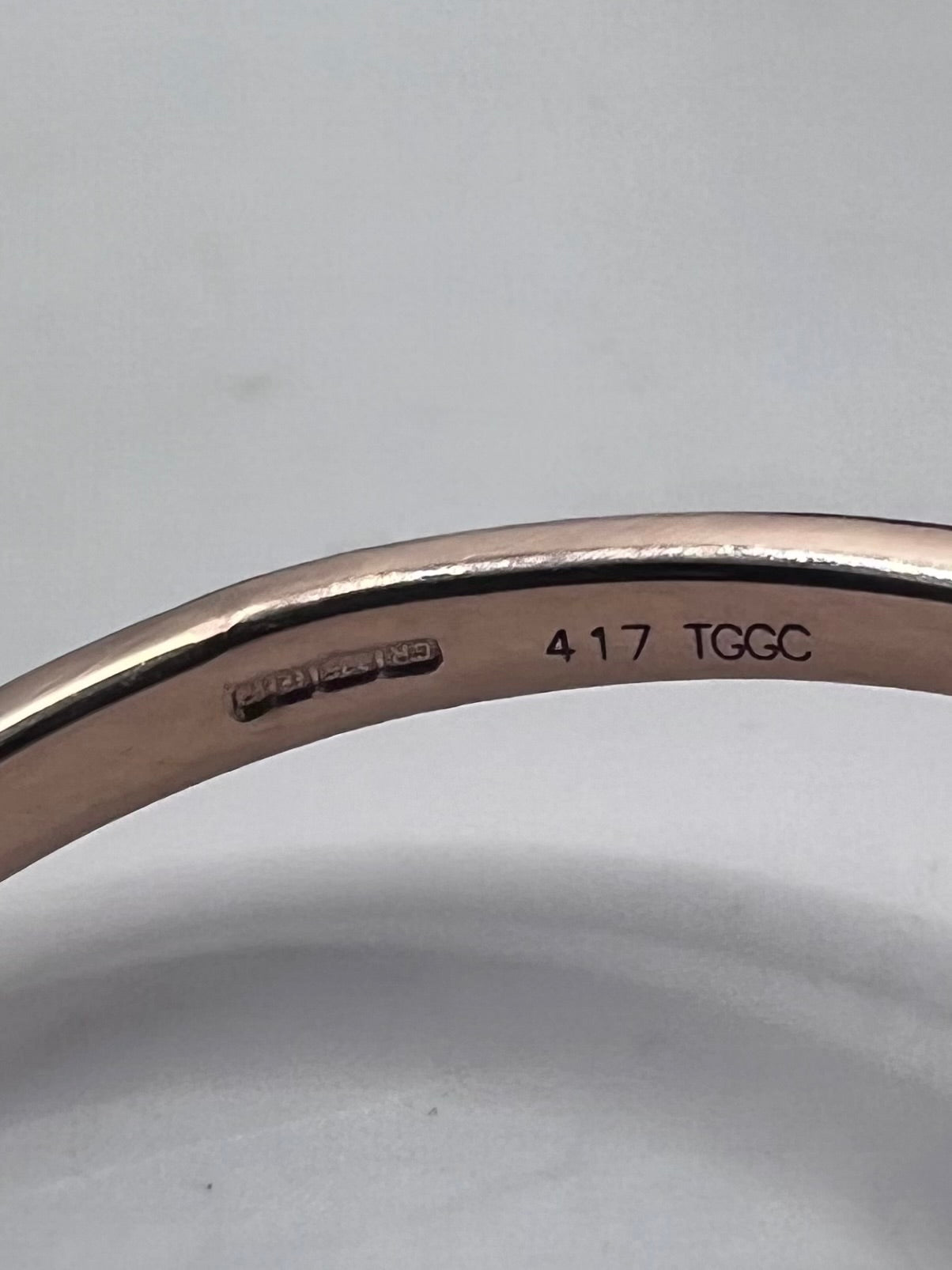 Quality 9ct Rose Gold 0.25ct Diamond Heart Ring - P½