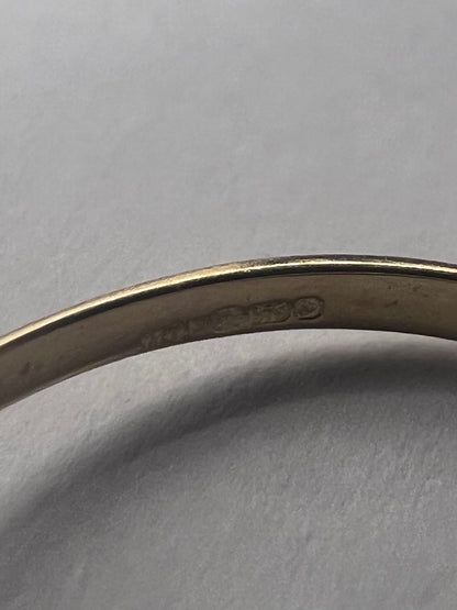 Quality 9ct Yellow Gold Dainty Snake Ring - M½