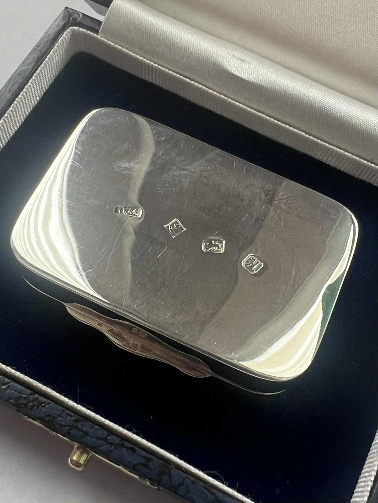 Rare Solid Silver Masonic Chessboard Snuff Box - 69.68 Grams - Original Case