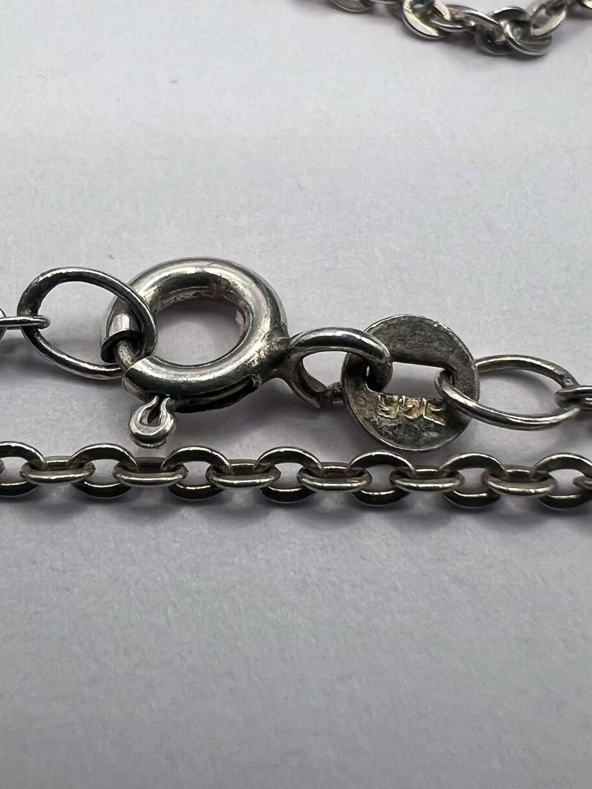 Vintage 925 Sterling Silver Locket & Chain Set - 20 Inch - 6.25 Grams