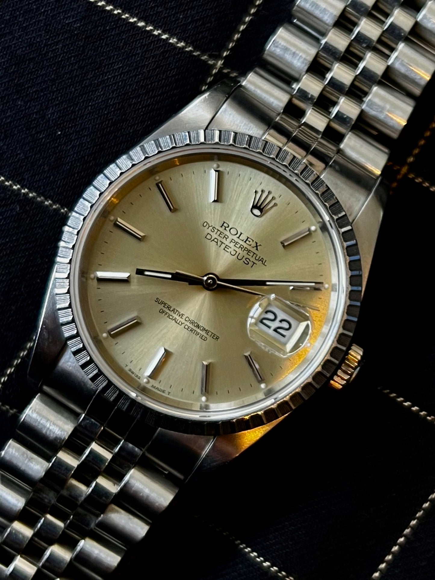 1991 Rolex Date Just Champagne Dial - 36mm