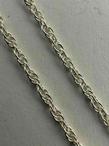 Quality 925 Sterling Silver Sea Glass Pendant & Chain Set • 5.61 Grams