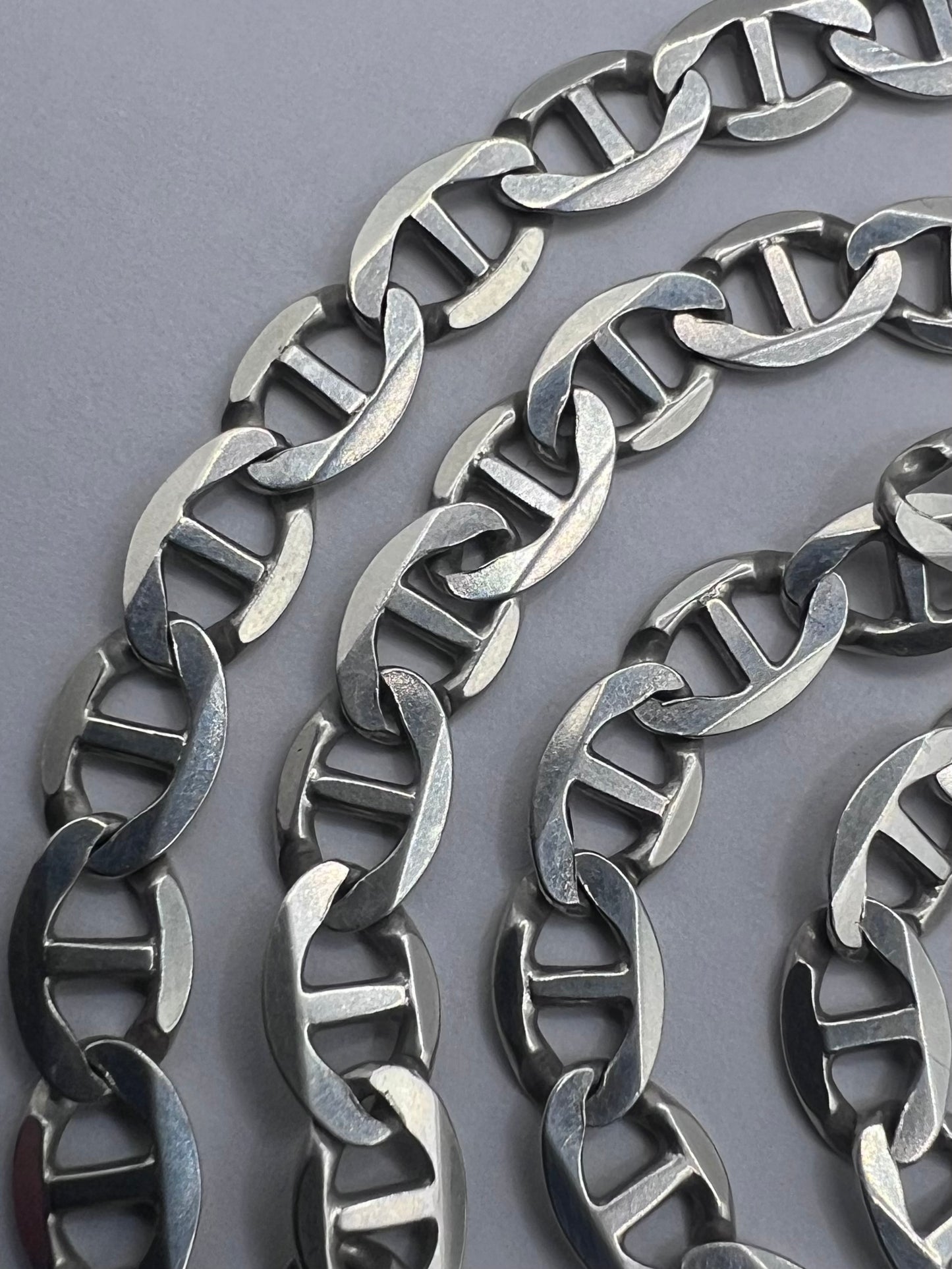 Quality 925 Sterling Silver Italian Mariner Link Chain • 21 Inch • 16.44 Grams