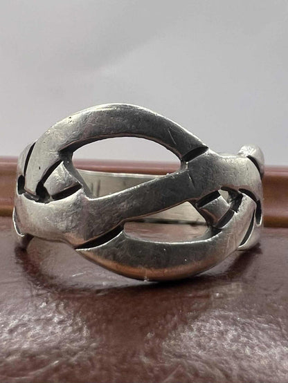 Quality 925 Sterling Silver 2000 Celtic Knot Ring • 3.66 Grams • Size - N