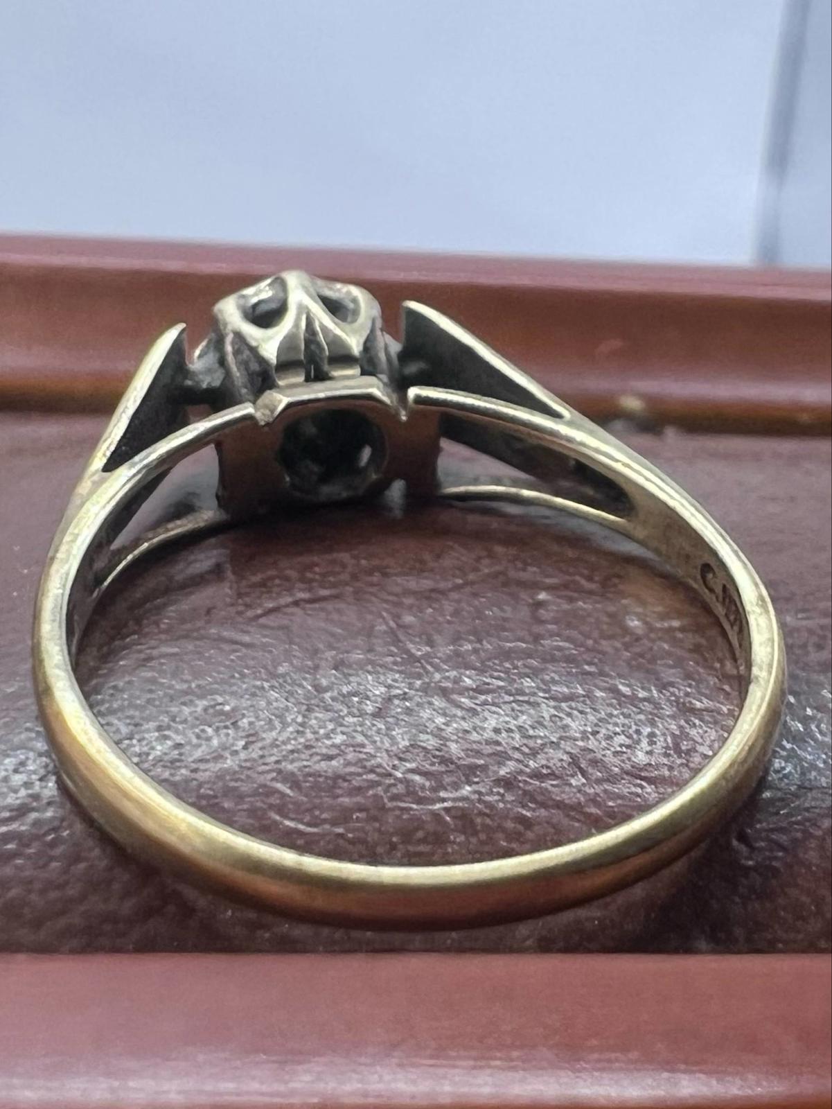 Vintage 9ct Yellow Gold Dia Set Ring - 2.01 Grams