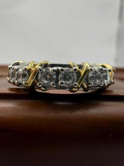 Quality 925 Sterling Silver Full Eternity Ring • Size - M • 5.26 Grams