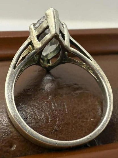 Quality 925 Sterling Silver Stone Set Ring • Size - N • 3.61 Grams