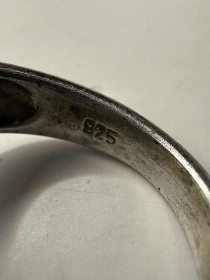 Quality 925 Sterling Silver Stone Set Ring • Size - M • 6.49 Grams