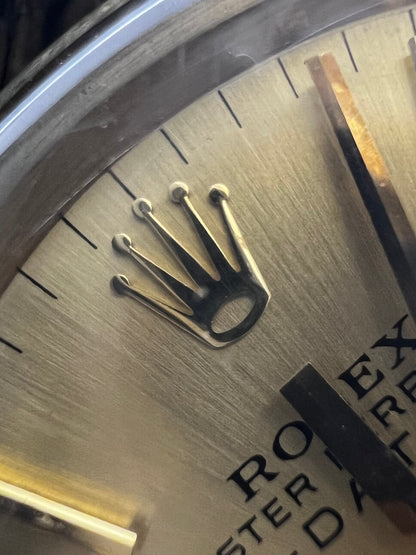 Rolex 60’s Date - Solid Gold - Champagne Double Signed Dial - 34mm