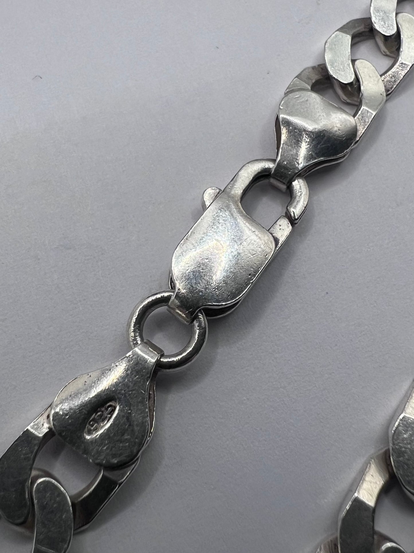 Quality 925 Sterling Silver Curb Bracelet • 15.54 Grams • 8 Inch