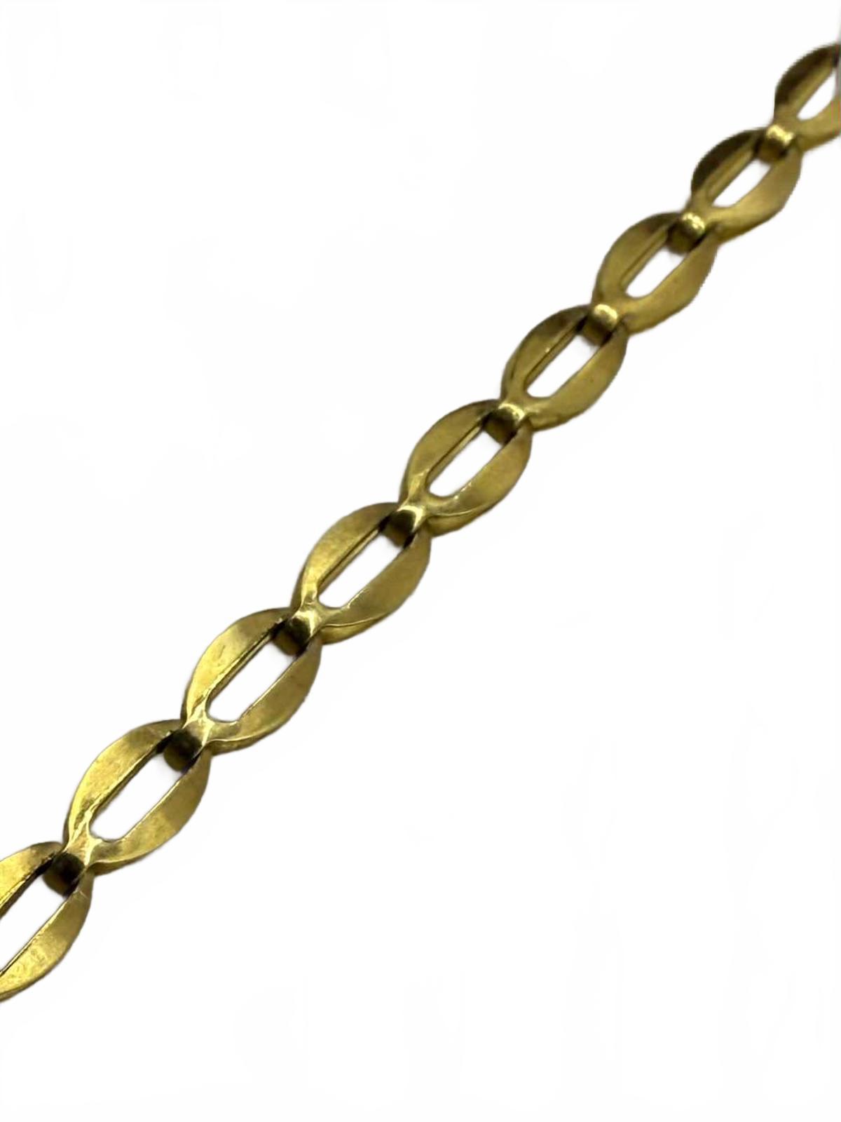 Unique 9ct Yellow Gold Italian Necklace  - 16 Inch - 7.46 Grams