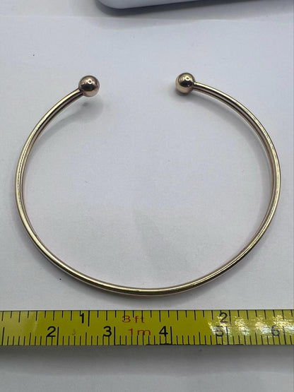 Vintage 9ct Yellow Gold Torque Bracelet • 2.65 Grams