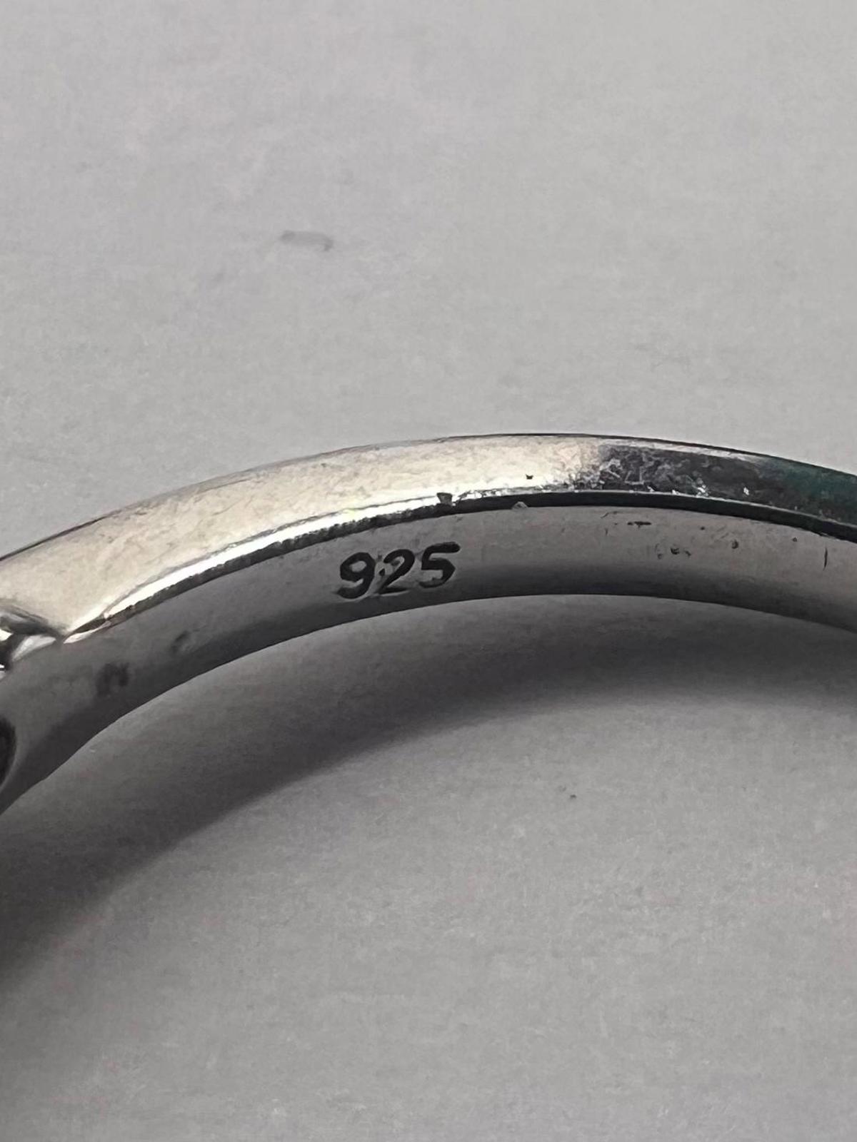 Quality 925 Sterling Silver 5 Stone Set Ring • 3.12 Grams • Size - R