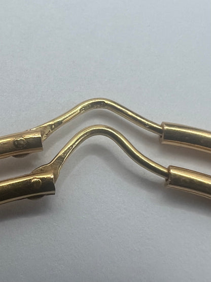 Italian 18ct Yellow Gold Hoop Earrings • 11.61 Grams