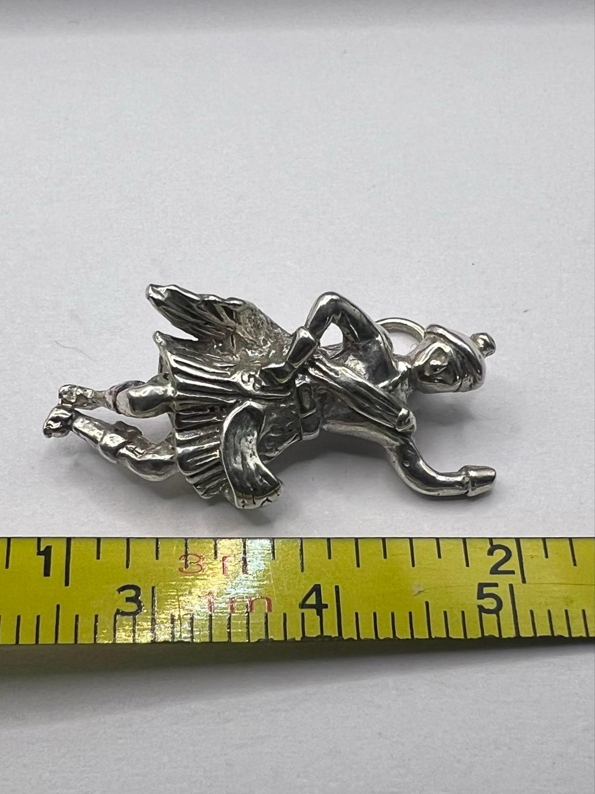Quality 925 Sterling Silver Scottish Man Charm - 5.08 Grams