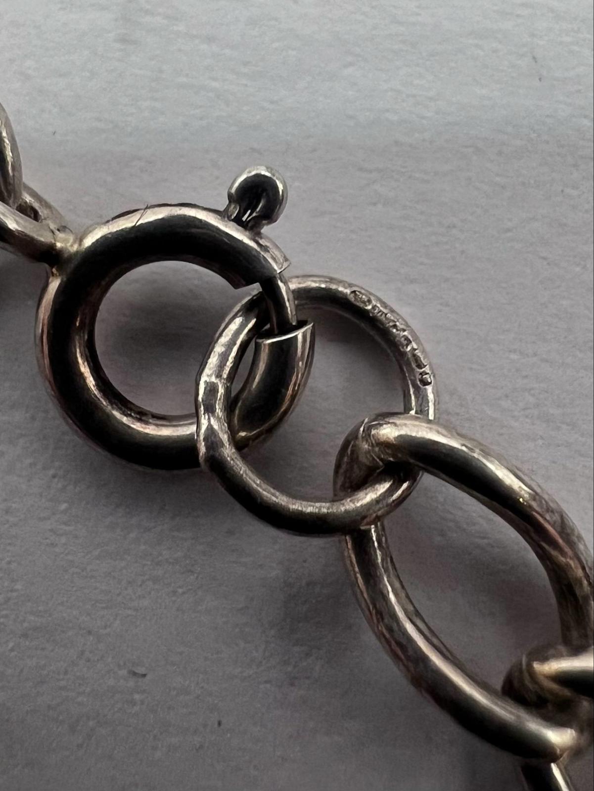 Quality 925 Sterling Silver Charm Bracelet - 19.41 Grams - 7 Inch