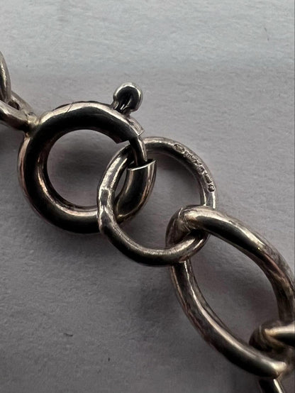 Quality 925 Sterling Silver Charm Bracelet - 19.41 Grams - 7 Inch
