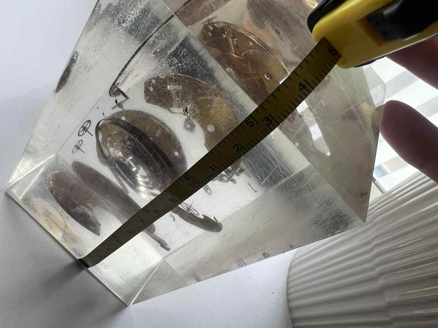 Unique Pocket Watch Mechanism in Resin Display