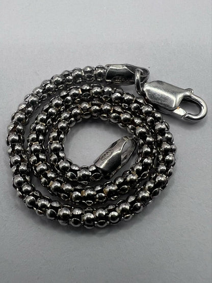Quality 925 Sterling Silver Ball Link Bracelet - 3.07 Grams - 7.5 inch