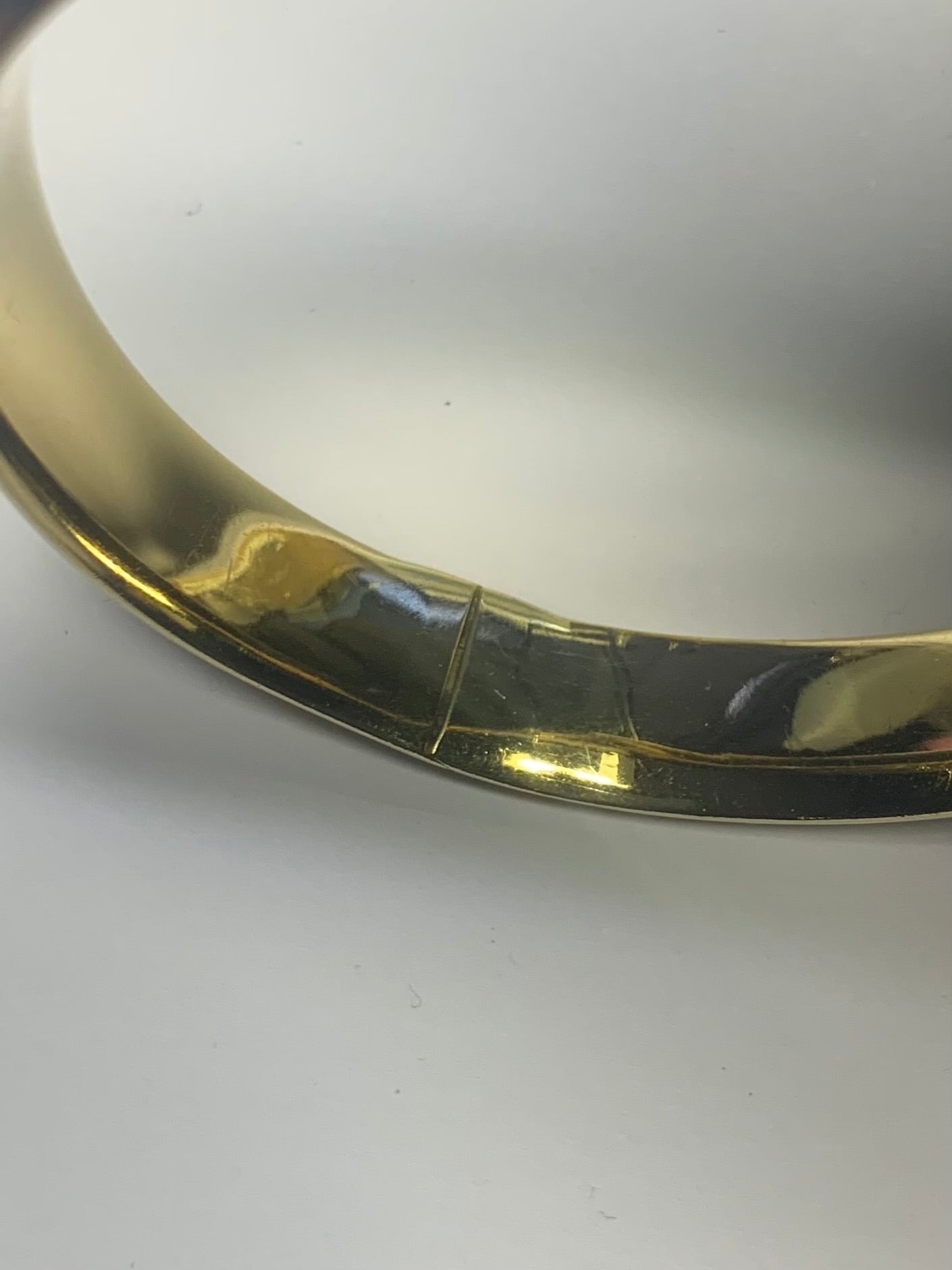 Heavy Italian 14ct Yellow Gold Bangle - 26.64 Grams