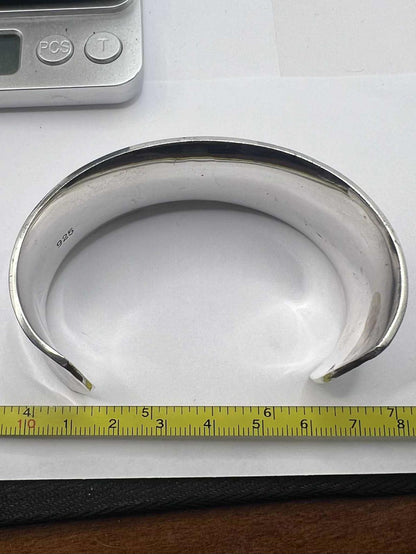 Quality Heavy 925 Sterling Silver Cuff • 62.62 Grams