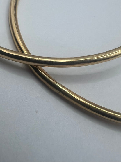 Italian 18ct Yellow Gold Hoop Earrings • 11.61 Grams
