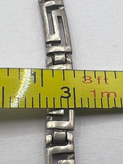 Quality 925 Sterling Silver Greek Style Chain - 17.35 Grams
