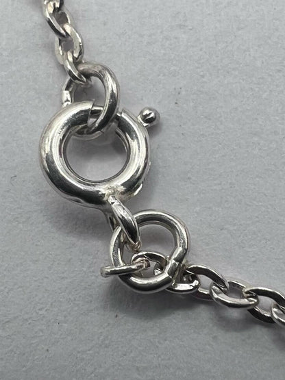 Quality 925 Sterling Silver CC Pendant & Chain Set - 5.22 Grams