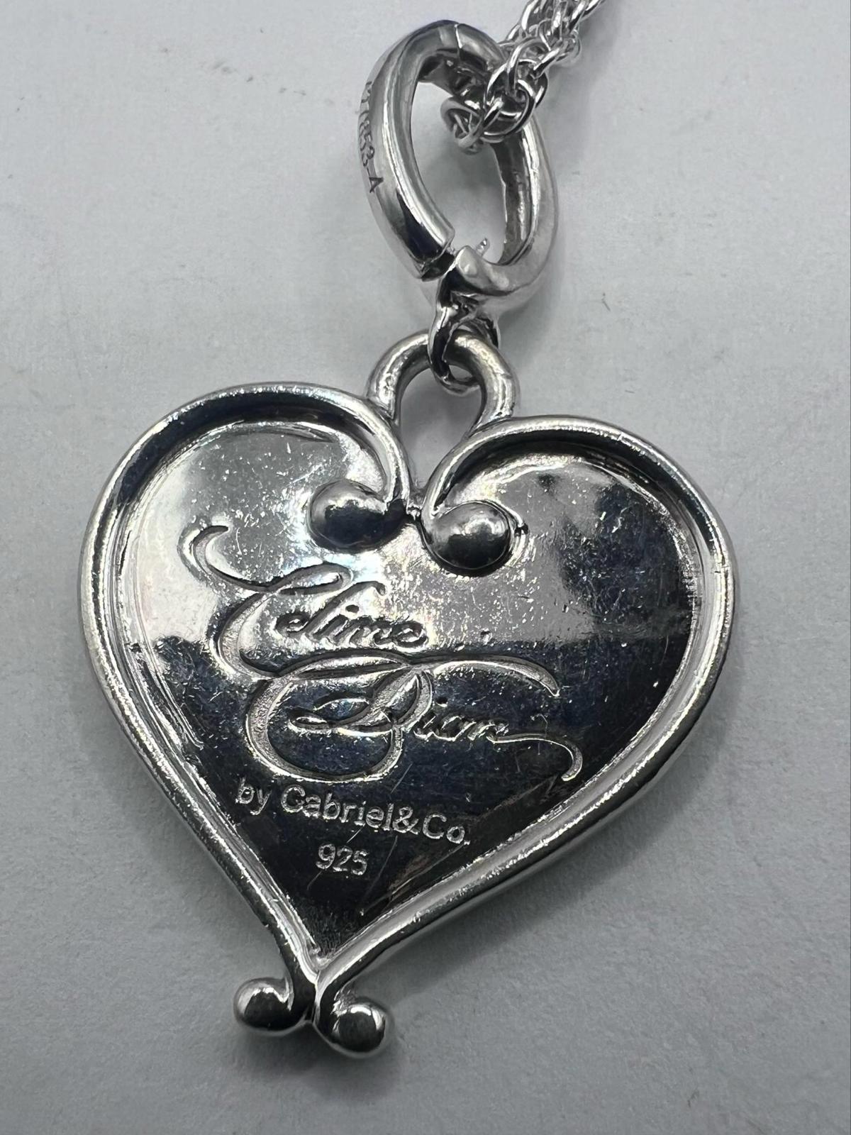 Quality 925 Sterling Silver Heart Pendant & Chain Set - 10.18 Grams
