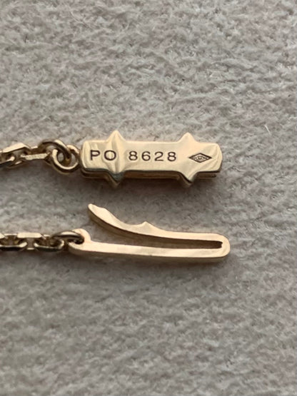 Cartier 18ct Yellow Gold Pavé Diamond Love Pendant - 17”