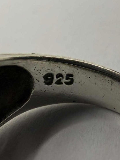 Quality 925 Sterling Silver Heart Ring • Size - P • 3.61 Grams