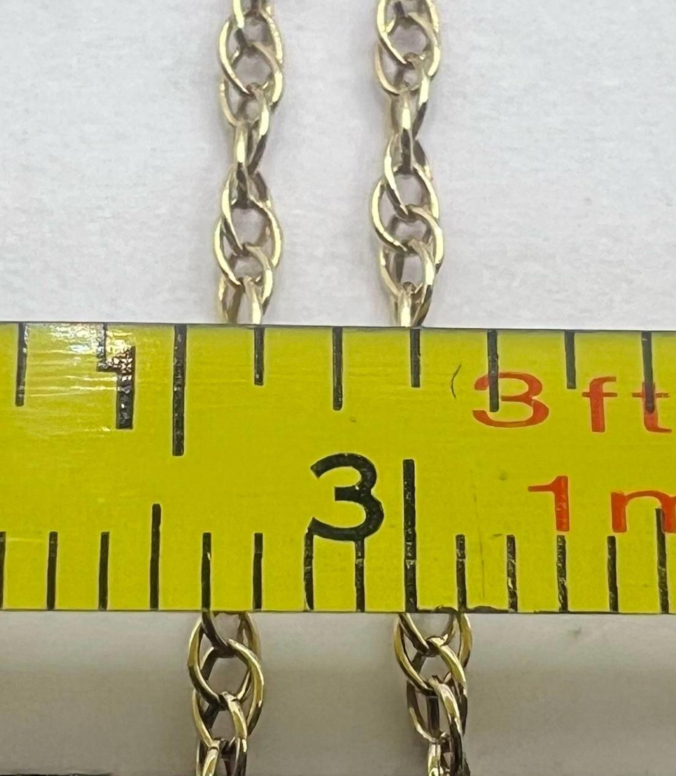 Dainty 9ct Yellow Gold Fancy Link Chain - 17 Inch - 2.08 Grams