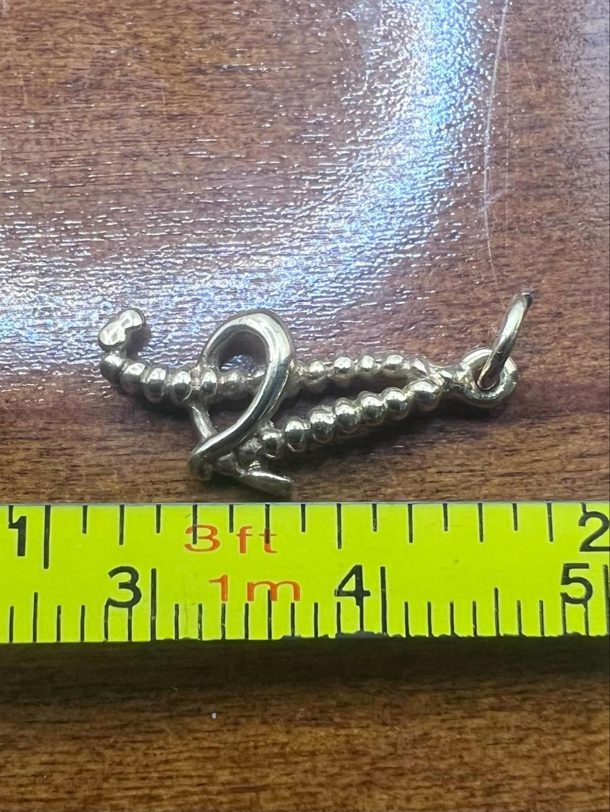 Vintage 9ct Yellow Gold "A" Initial Pendant - 1.20 Grams