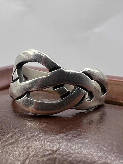 Quality 925 Sterling Silver 2000 Celtic Knot Ring • 3.66 Grams • Size - N