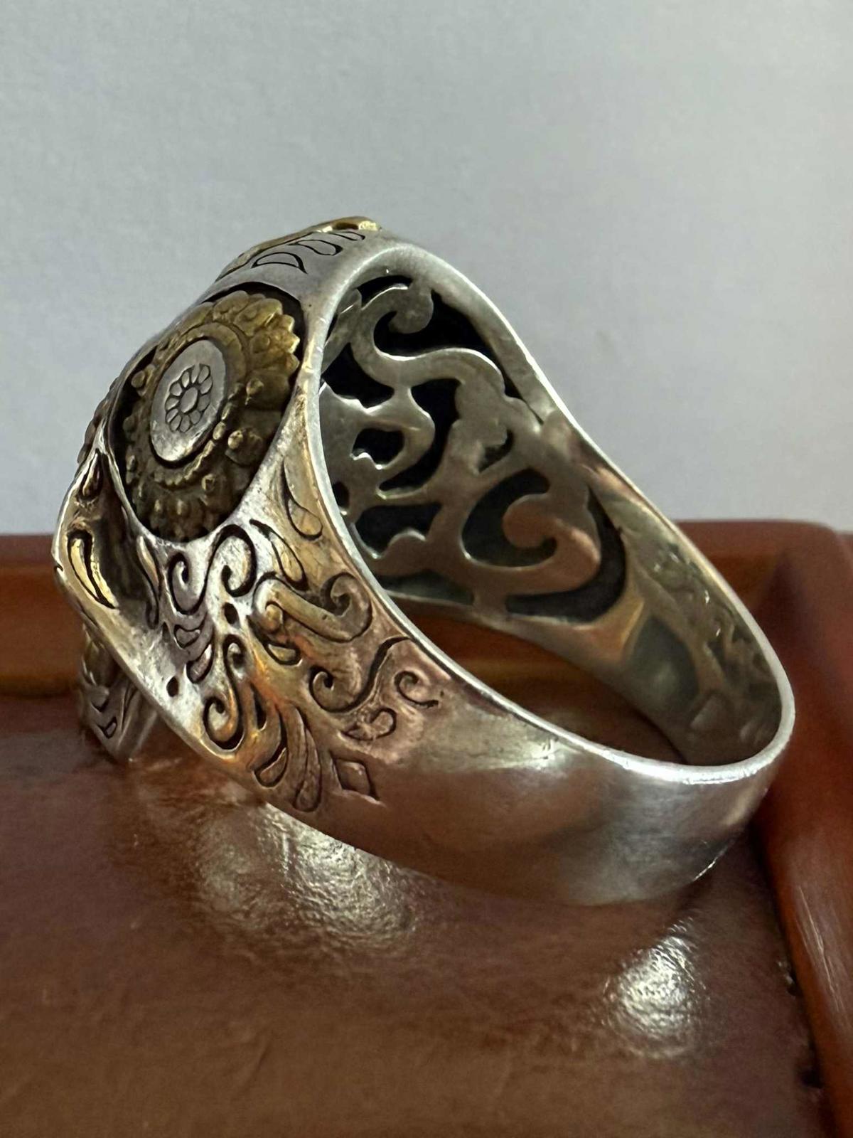 Quality 925 Sterling Silver Detailed Skull Ring • Size - X • 16.32 Grams