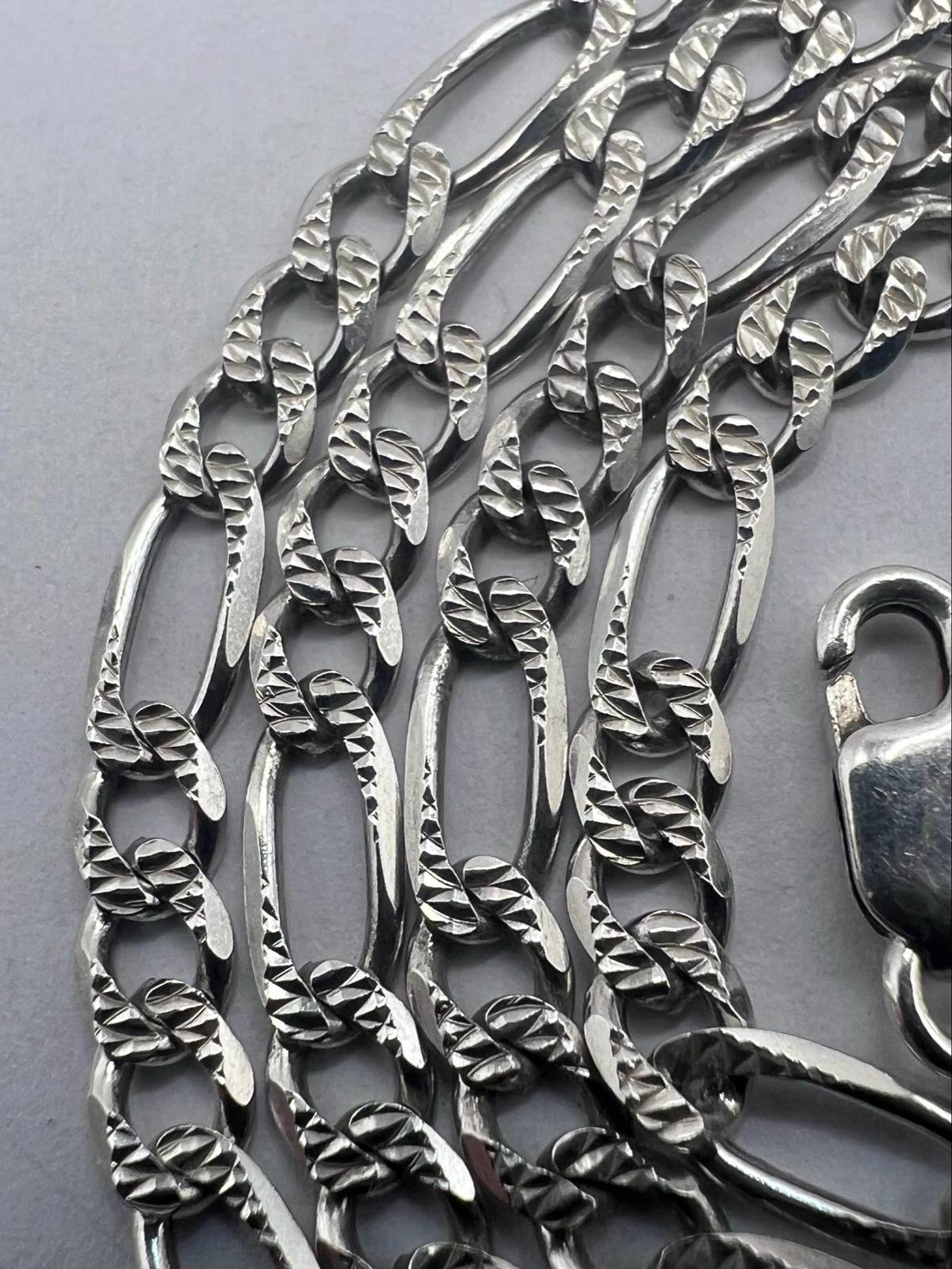Quality 925 Sterling Silver Figaro Chain - 8.43 Grams - 18 Inch