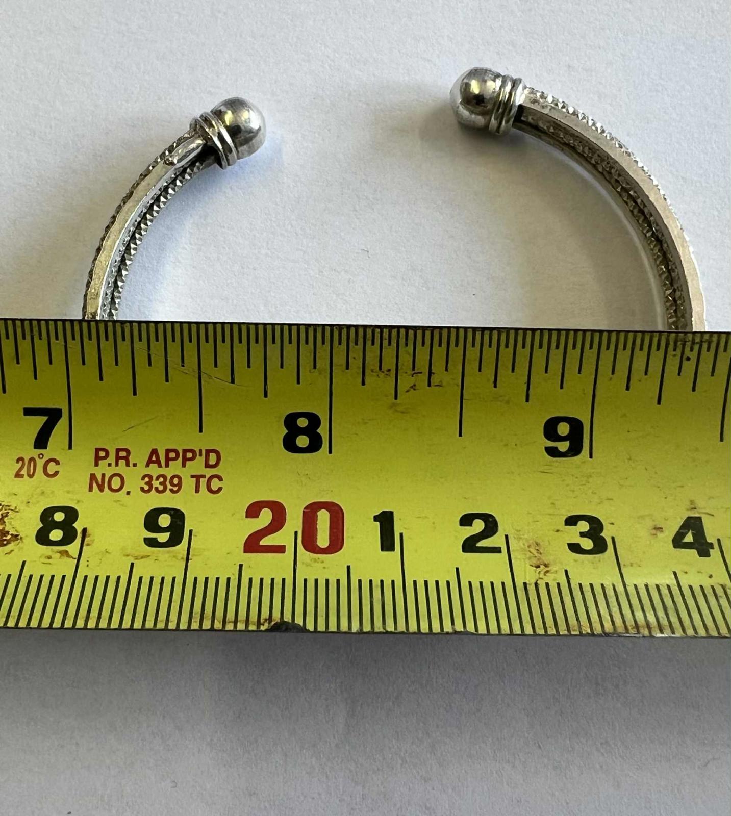 Quality 925 Sterling Silver Cuff Bracelet - 18.18 Grams