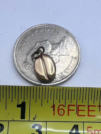 Vintage 9ct Yellow Gold Coffee Bean Charm - 0.48 Grams