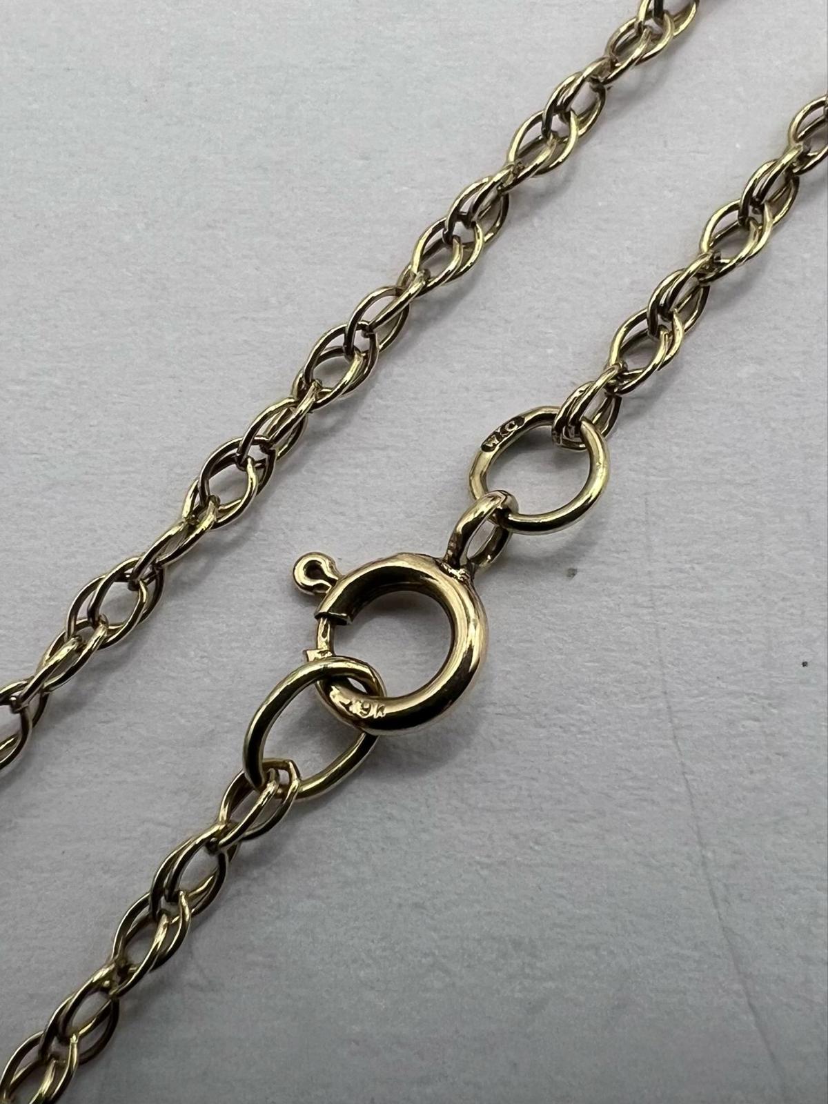 Dainty 9ct Yellow Gold Fancy Link Chain - 17 Inch - 2.08 Grams