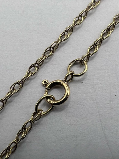 Dainty 9ct Yellow Gold Fancy Link Chain - 17 Inch - 2.08 Grams