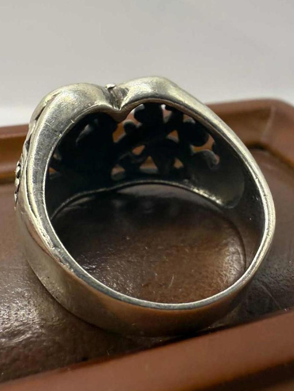 Quality 925 Sterling Silver Heart Ring • Size - P • 3.61 Grams