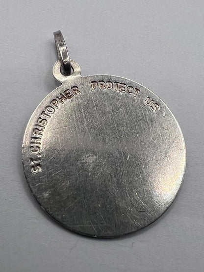 Quality 925 Sterling Silver St Christopher Pendant - 3.61 Grams