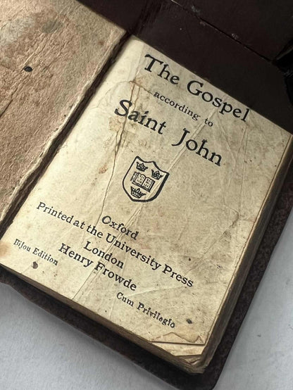 Quality Silver Trimmed Wooden Frame & Hidden Gospel Of Saint John