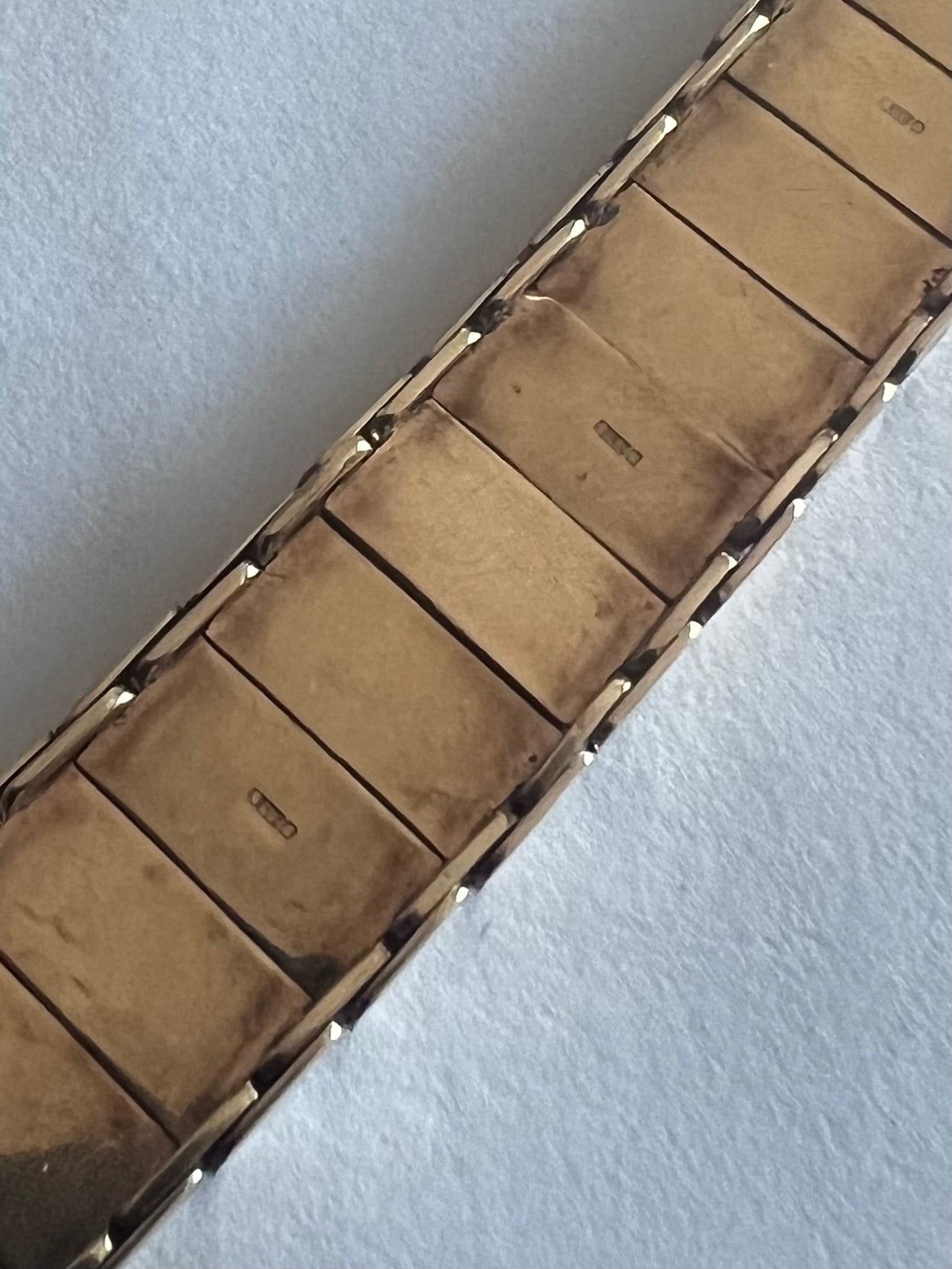 Vintage 9ct Yellow Gold Floral Engraved Gate Bracelet • 20.73 Grams