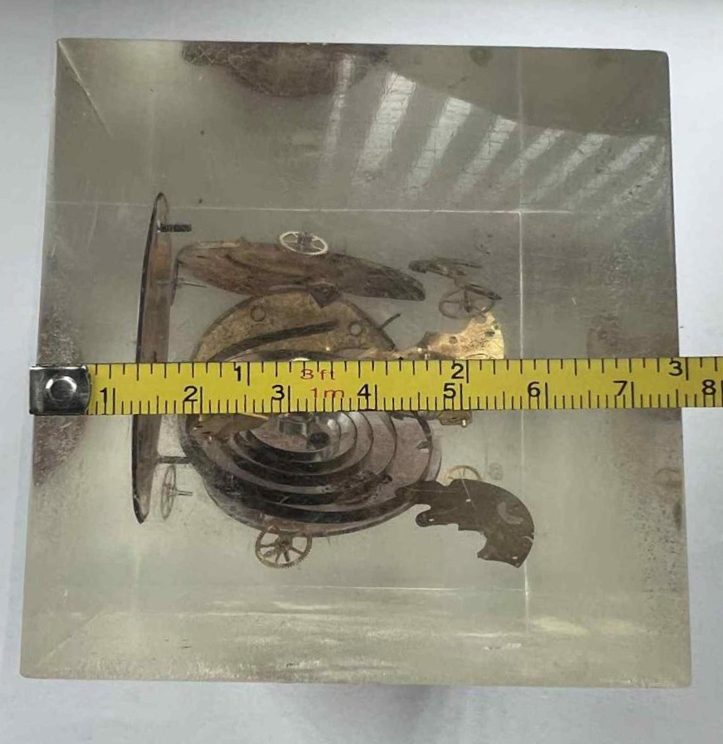 Unique Pocket Watch Mechanism in Resin Display