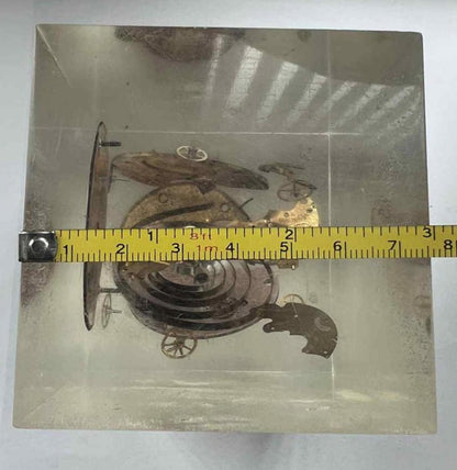 Unique Pocket Watch Mechanism in Resin Display