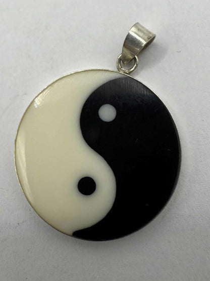 Quality 925 Sterling Silver Yin and Yang Pendant • 2.87 Grams