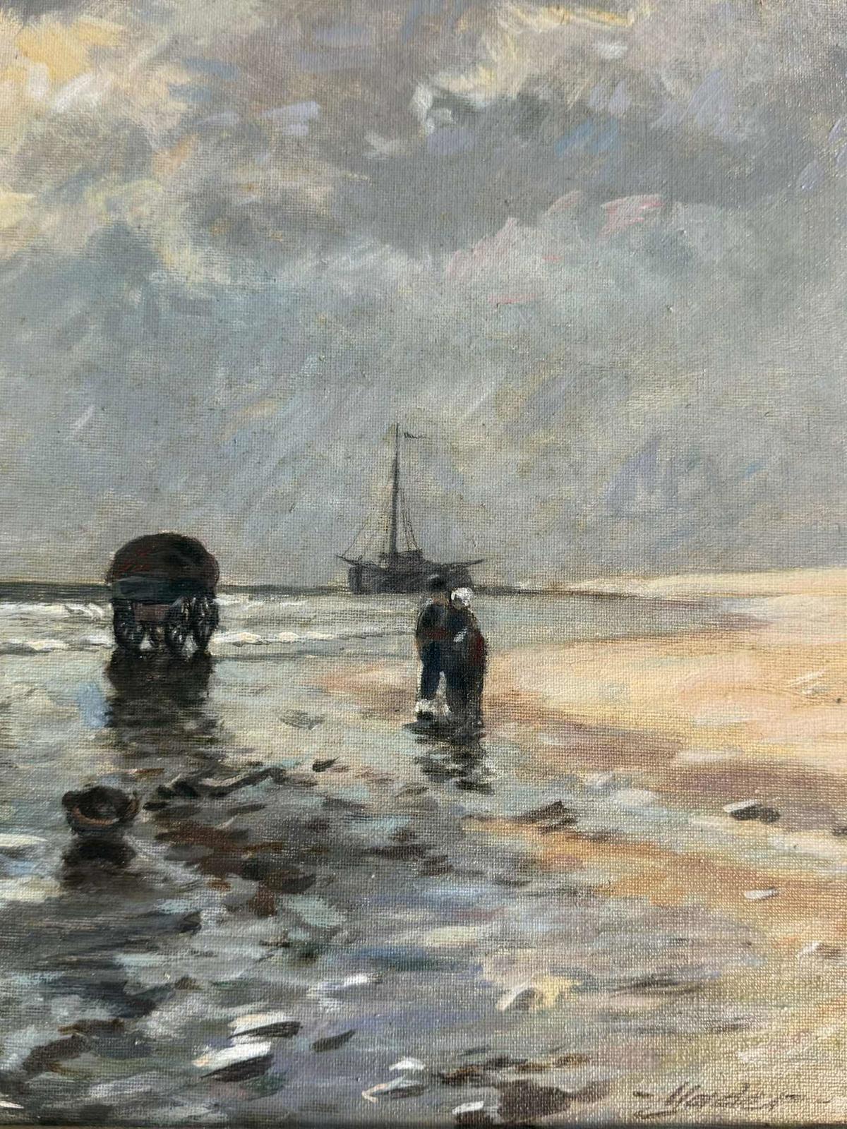 Vintage Impressionist Coastline Oil Painting - Signed "Mader"