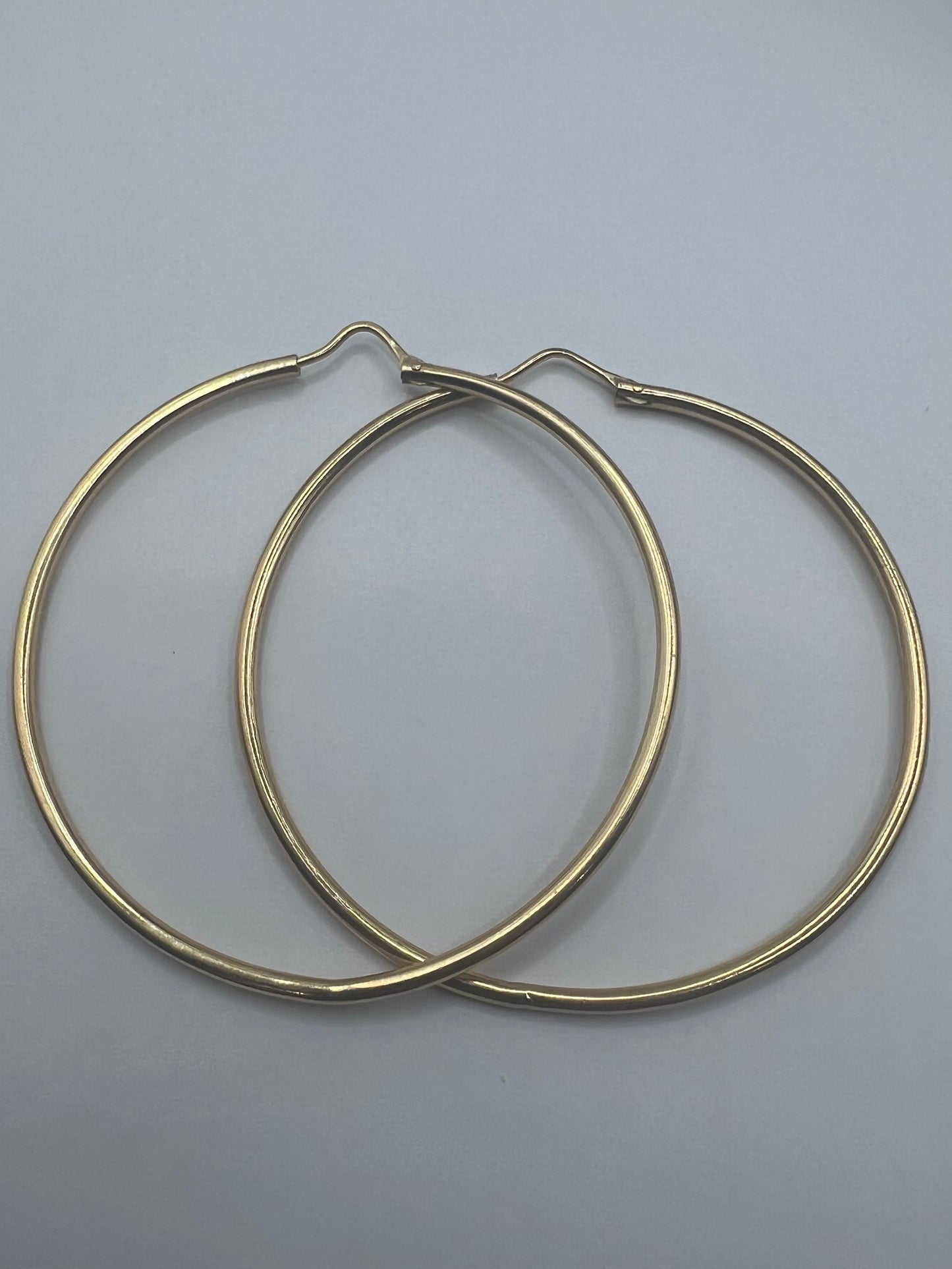 Italian 18ct Yellow Gold Hoop Earrings • 11.61 Grams