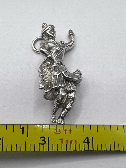 Quality 925 Sterling Silver Scottish Man Charm - 5.08 Grams